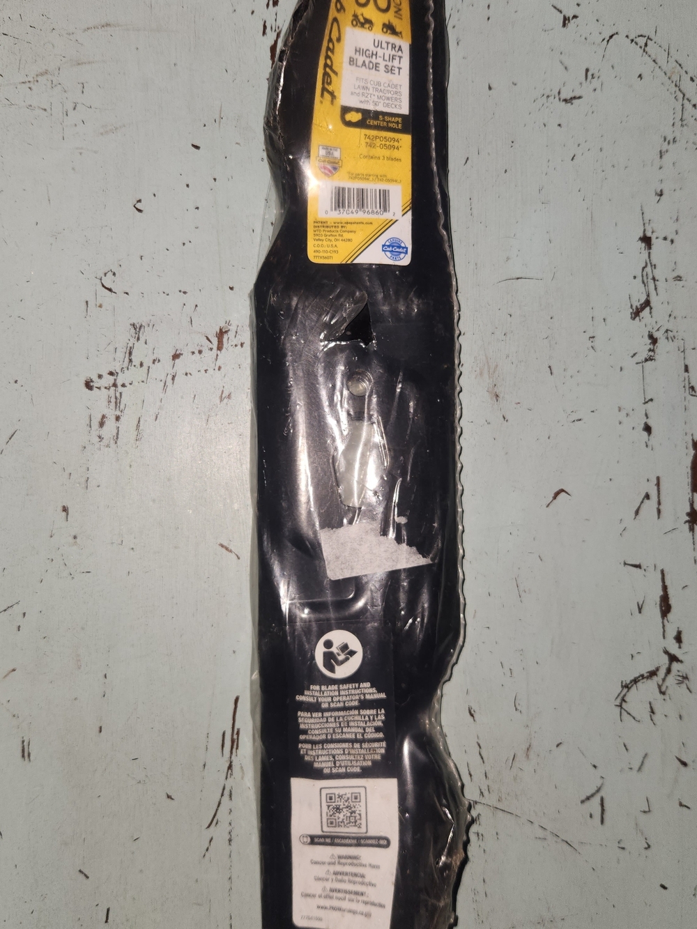 Original Equipment High Lift Blade Set for Select 50 in. Riding Lawn Mowers